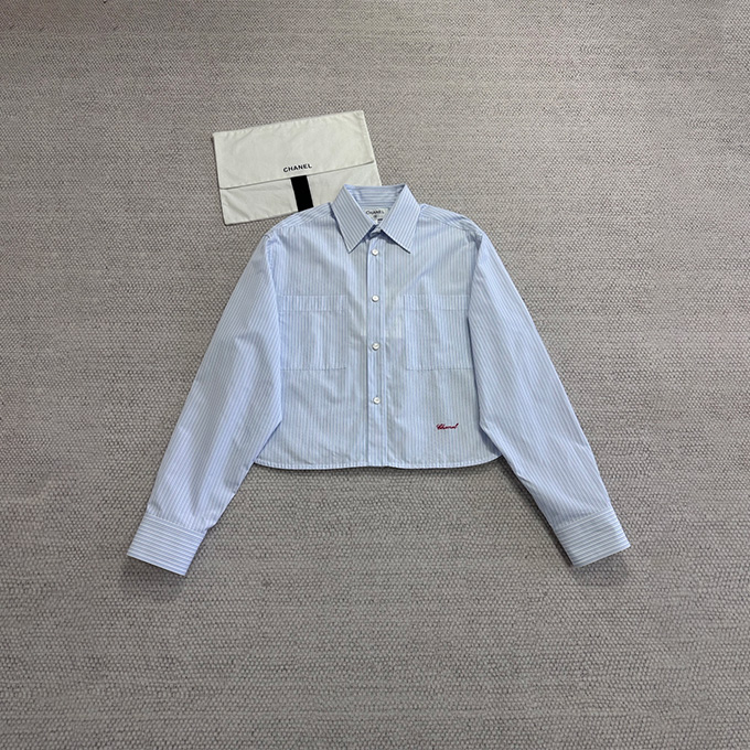 9A+ quality chanel striped cotton shirt